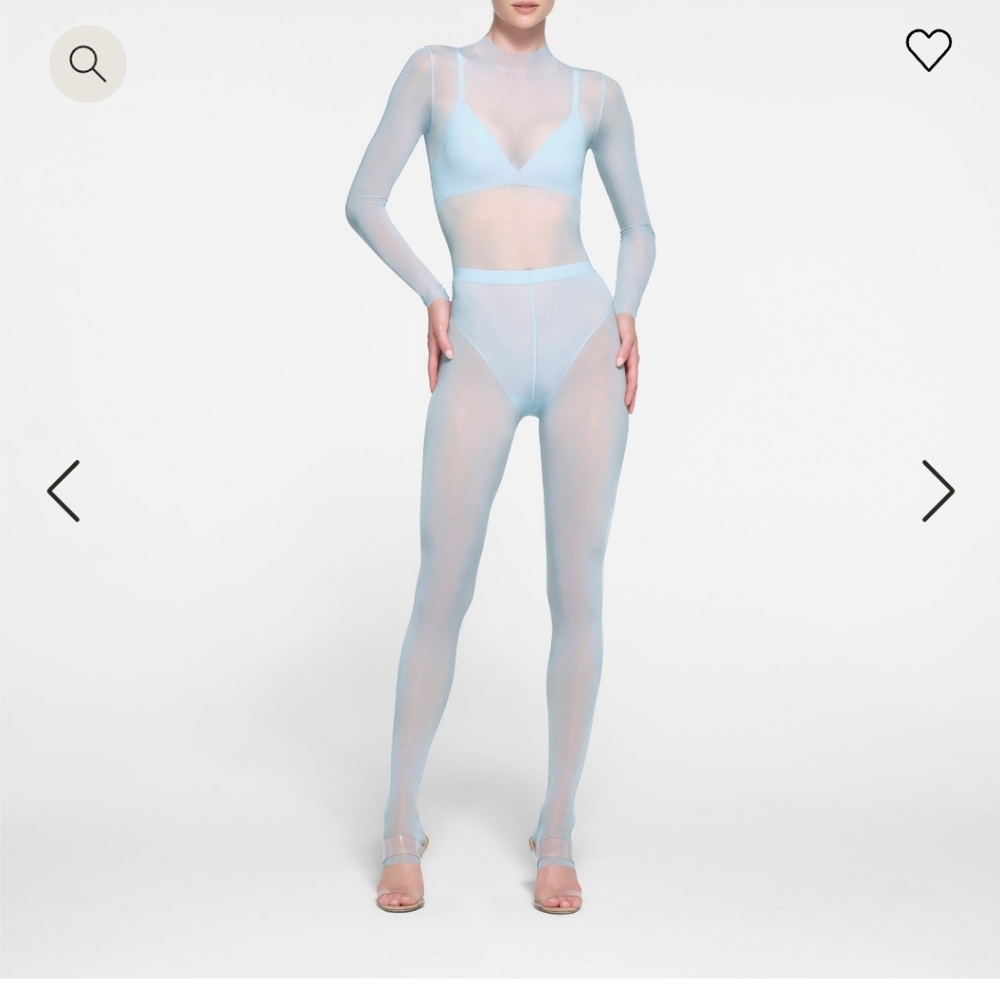 Skims Milky Sheer Opal Light Blue Legging